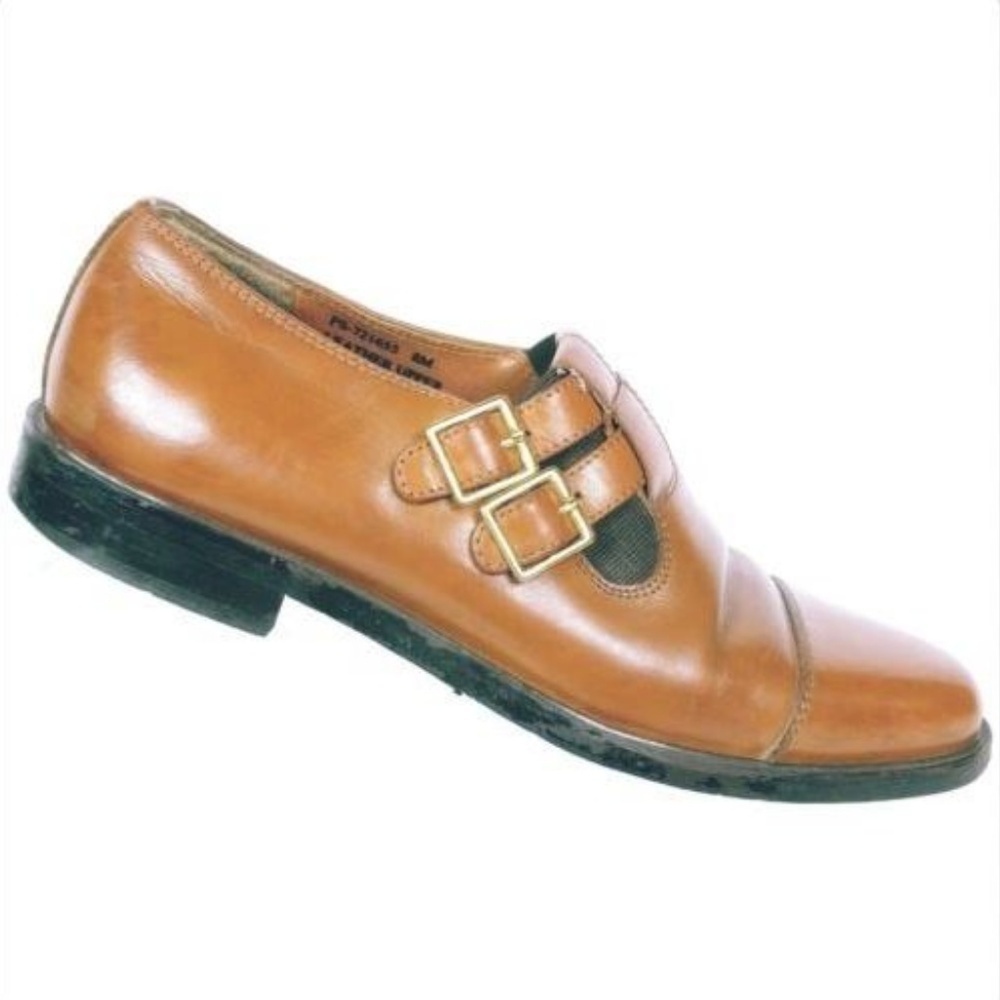 Fratelli Footwear Mens Brown Monk Strap Loafers Size 8 Medium